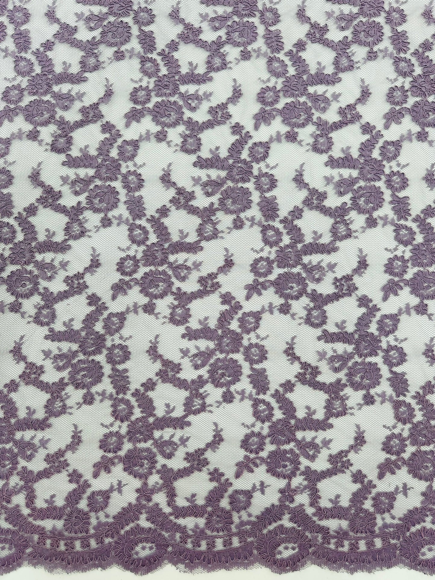 ML140 PURPLE Corded Alencon Lace