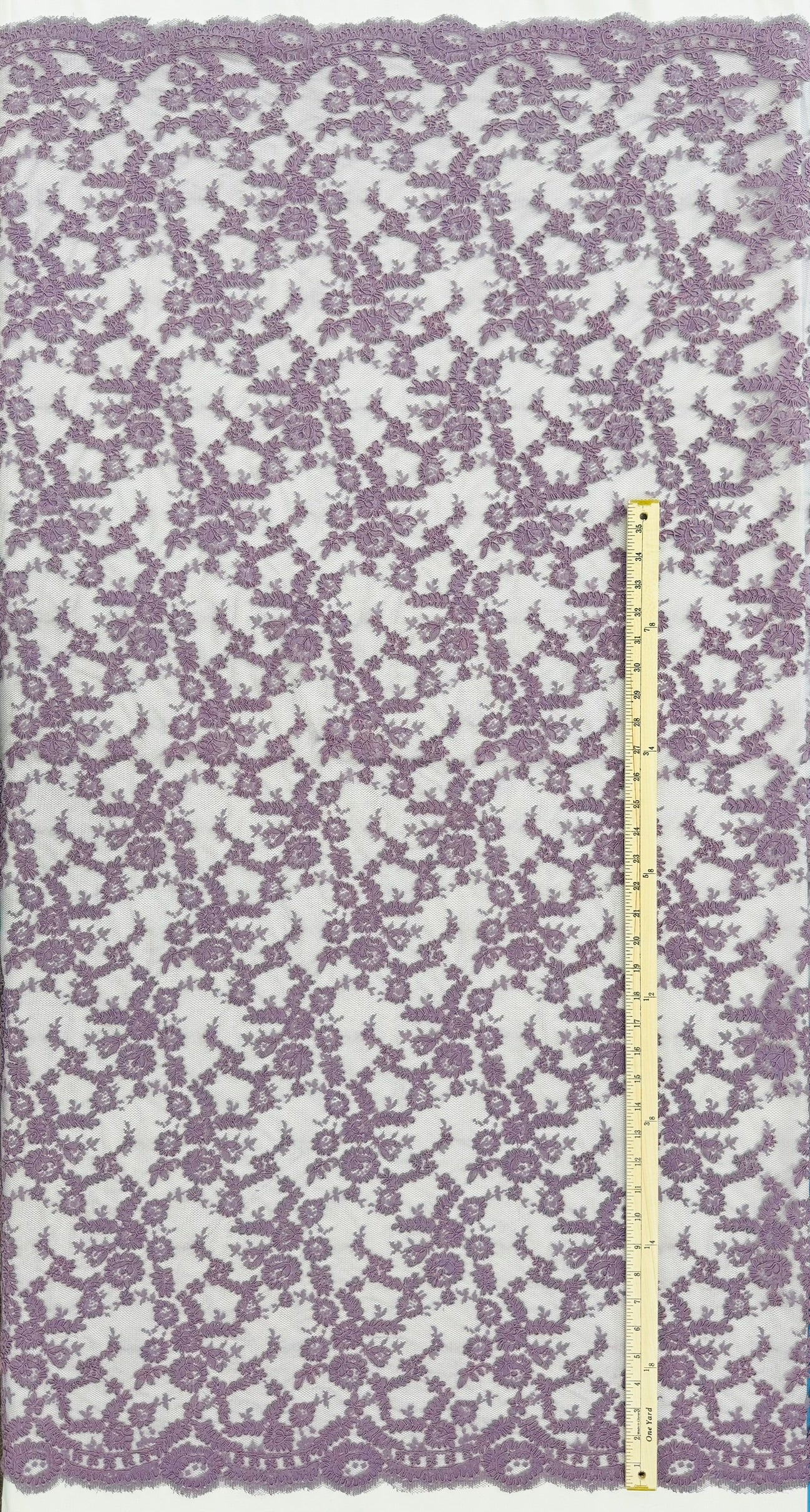ML140 PURPLE Corded Alencon Lace