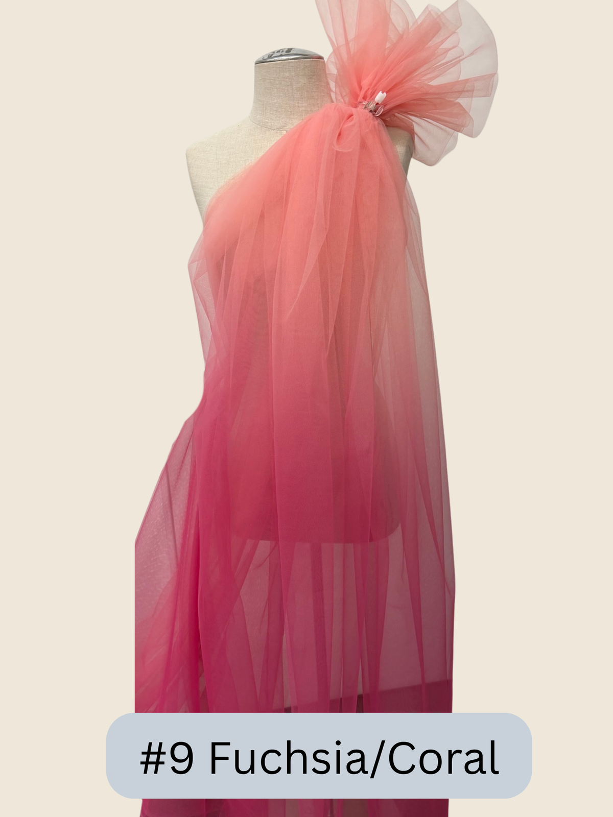 ML212 - Ombre Tulle Fabric by Yard – 58"