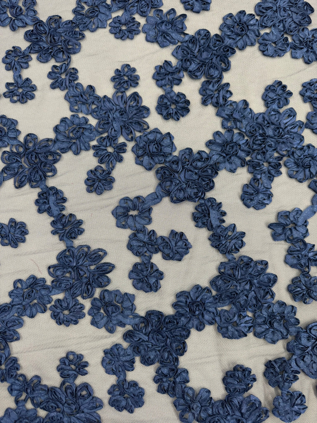 ML144 3D FLORAL RIBBON LACE FABRIC