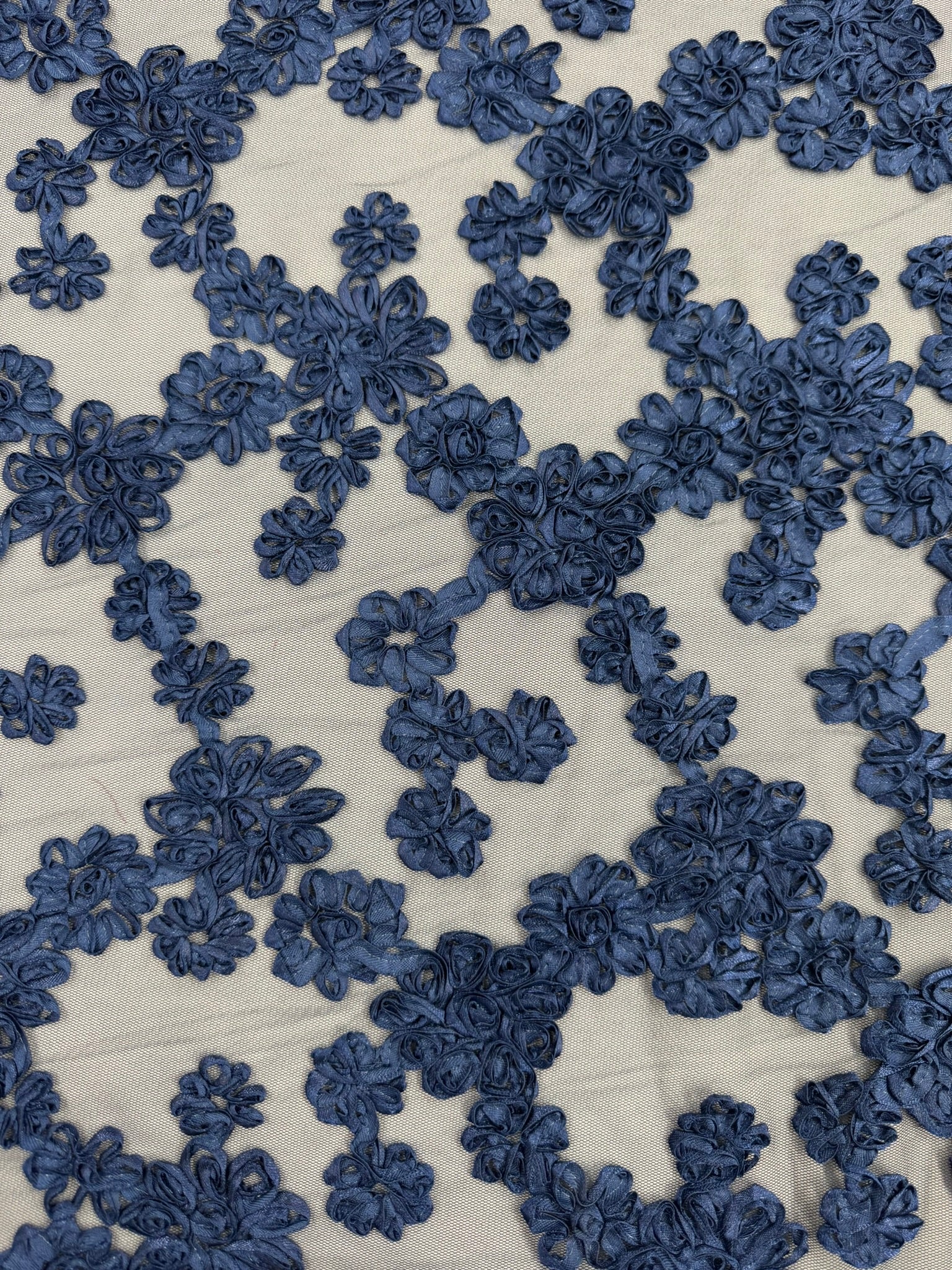 ML144 3D FLORAL RIBBON LACE FABRIC