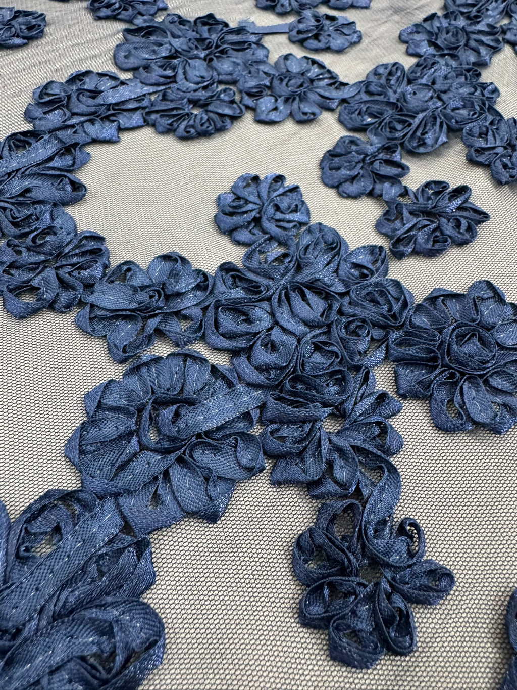 ML144 3D FLORAL RIBBON LACE FABRIC