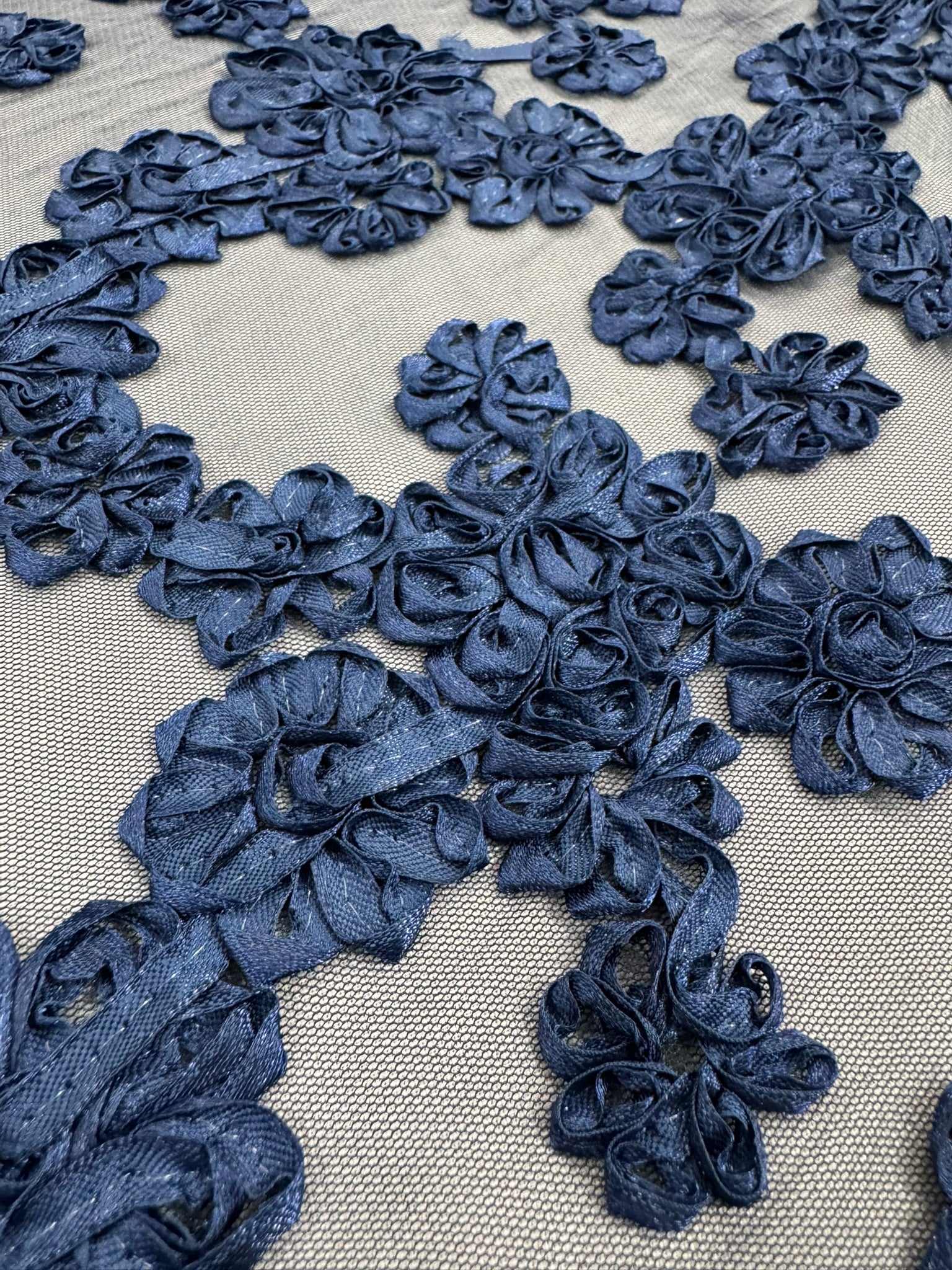 ML144 3D FLORAL RIBBON LACE FABRIC