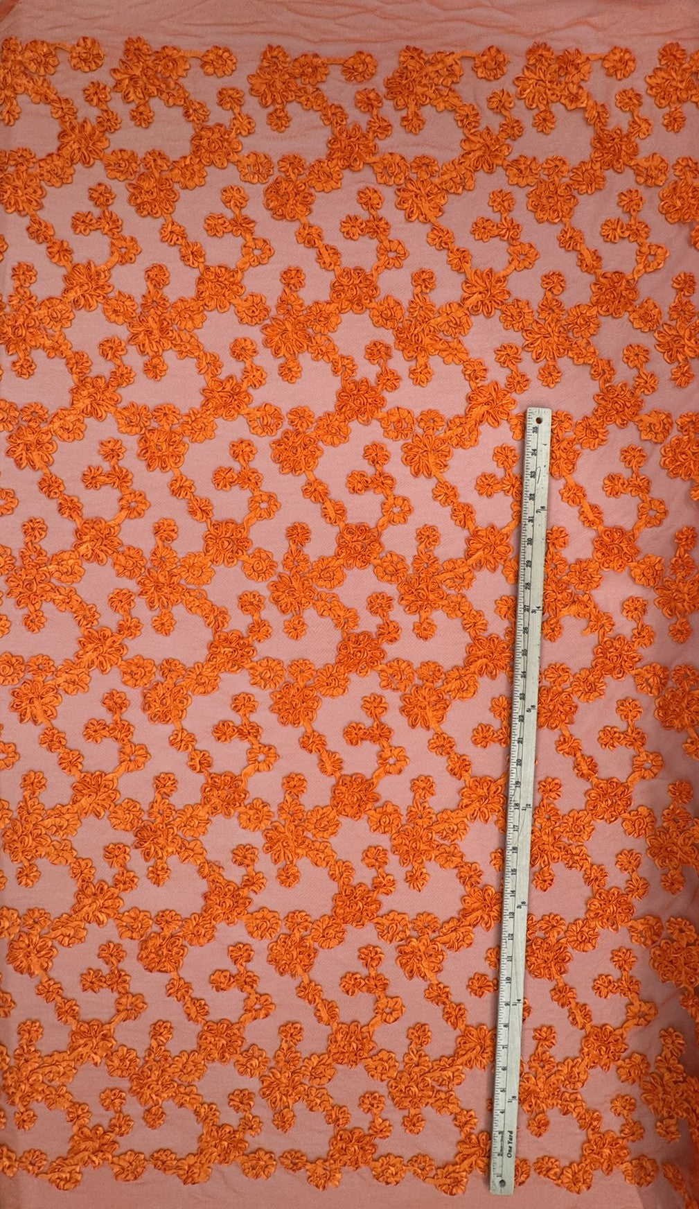 ML144 3D FLORAL RIBBON LACE FABRIC