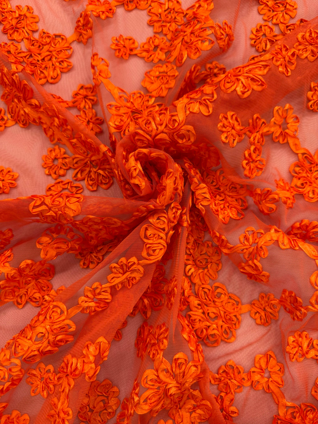 ML144 3D FLORAL RIBBON LACE FABRIC