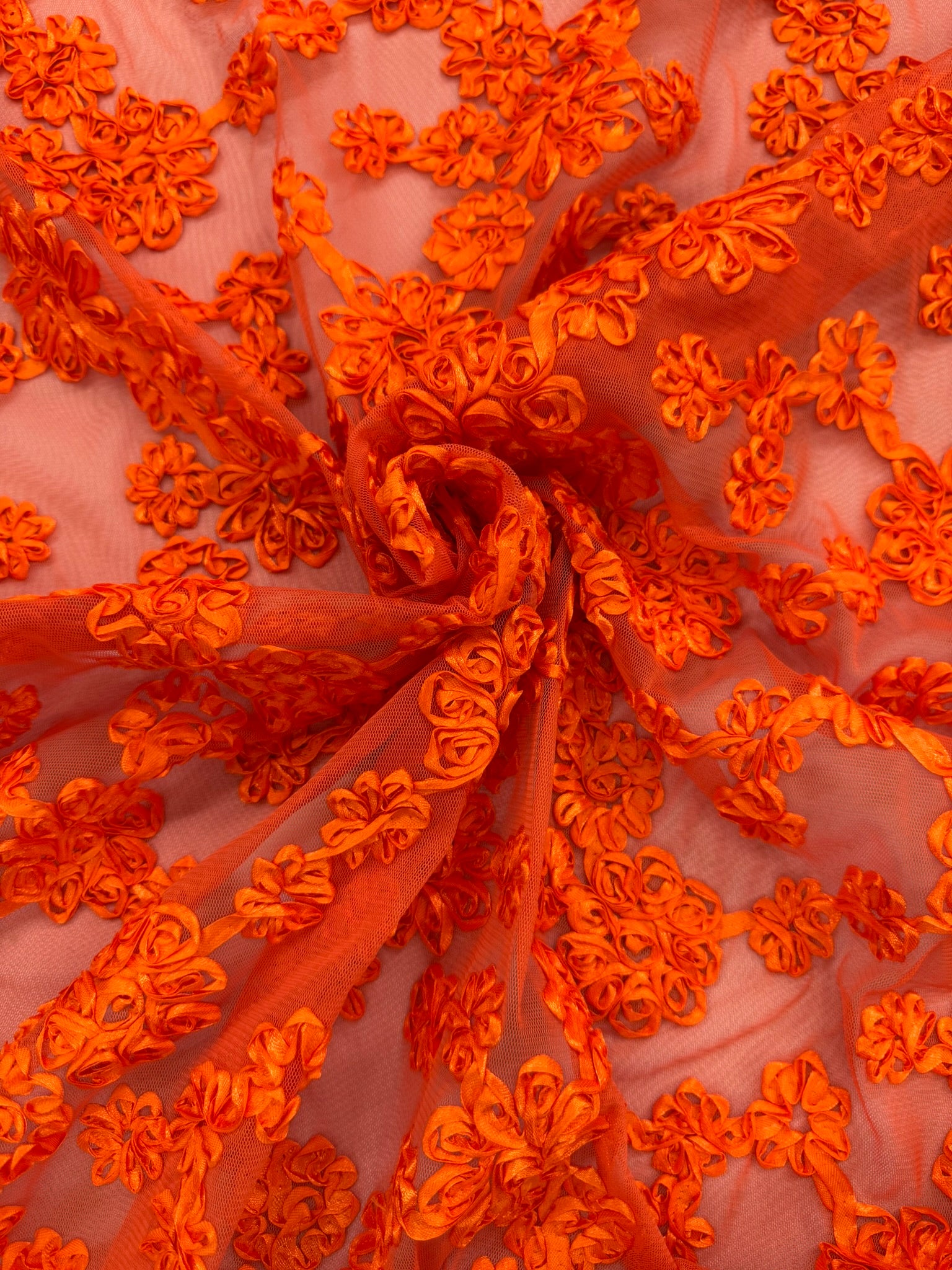 ML144 3D FLORAL RIBBON LACE FABRIC