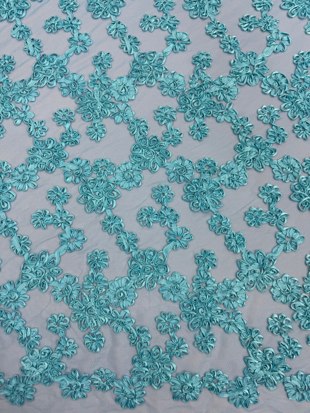 ML144 3D FLORAL RIBBON LACE FABRIC
