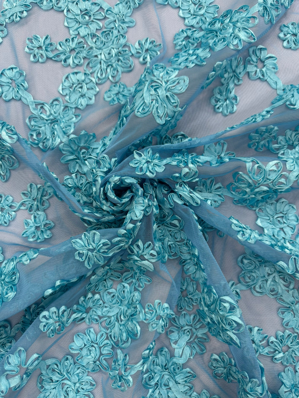 ML144 3D FLORAL RIBBON LACE FABRIC