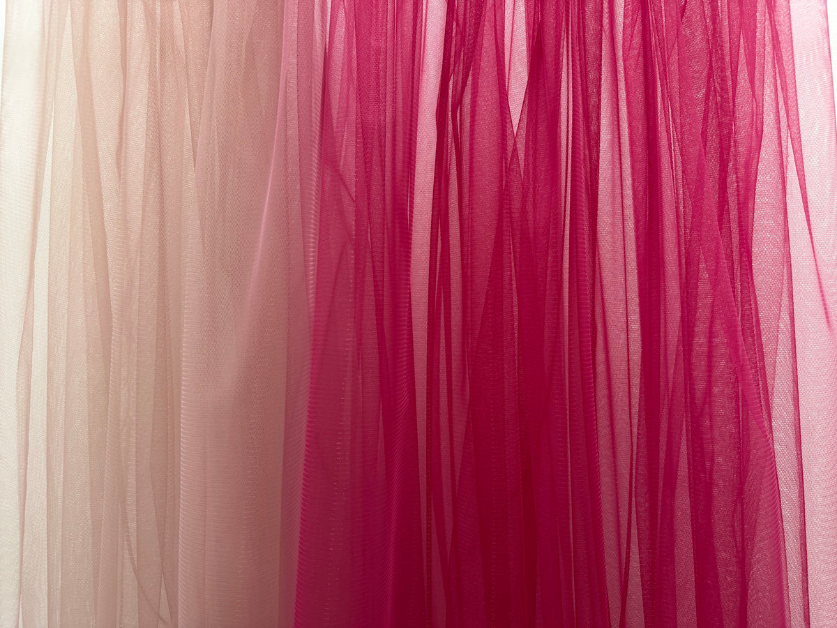 ML212 - Ombre Tulle Fabric by Yard – 58"