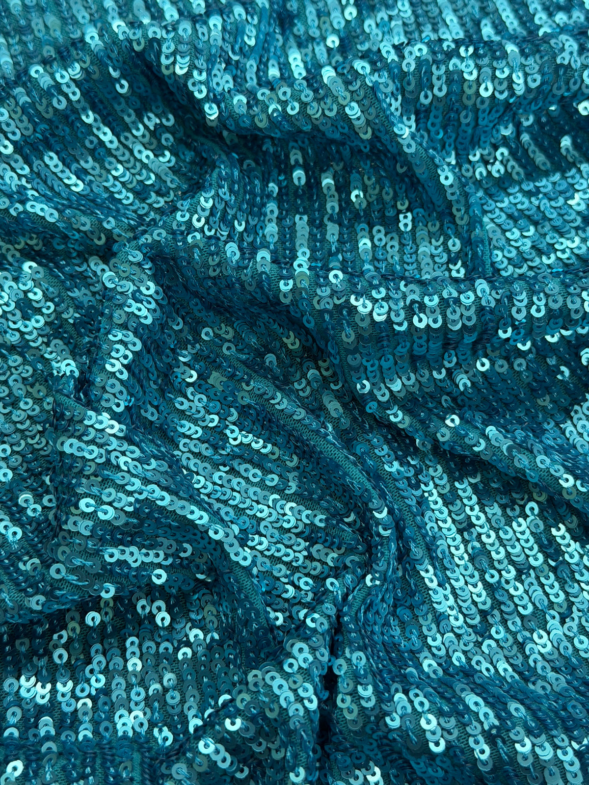 ML210 - Lace Fabric by Yard – 52" Stretch Mesh with Sequins for Gowns, Tablecloth, Party Decor