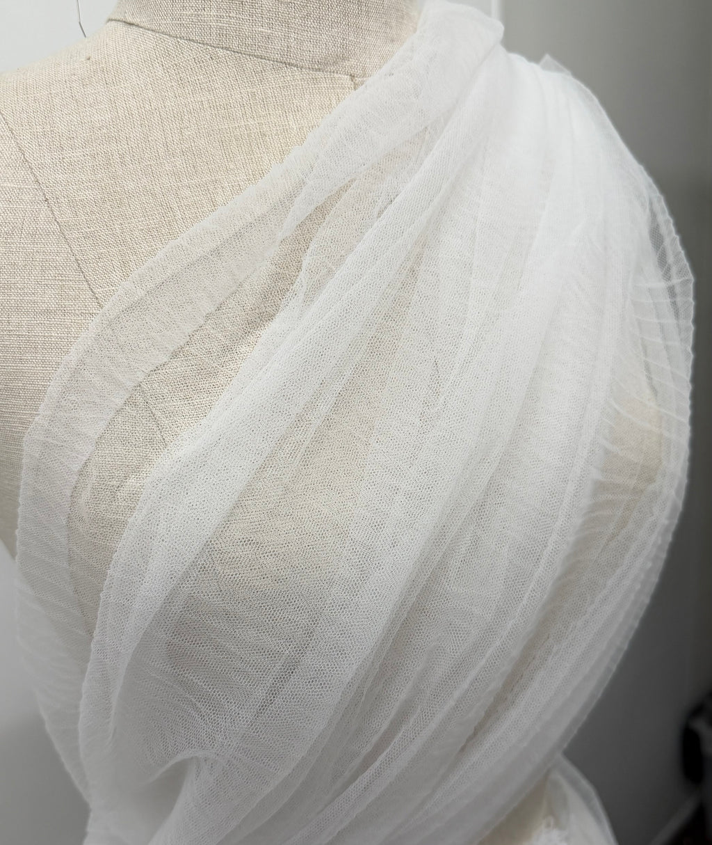 ML211 - Pleated Tulle Fabric by Yard – 58"