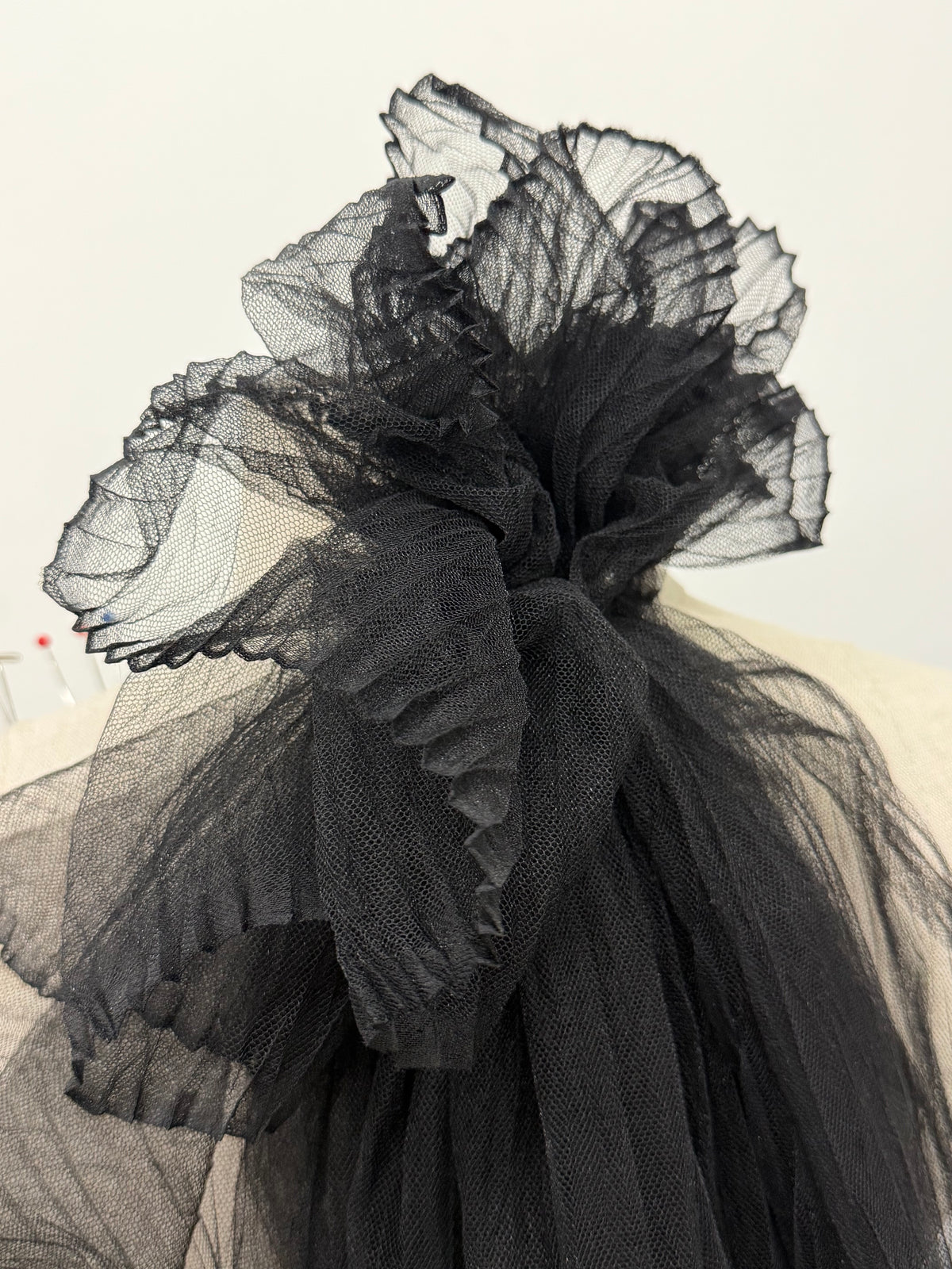 ML211 - Pleated Tulle Fabric by Yard – 58"