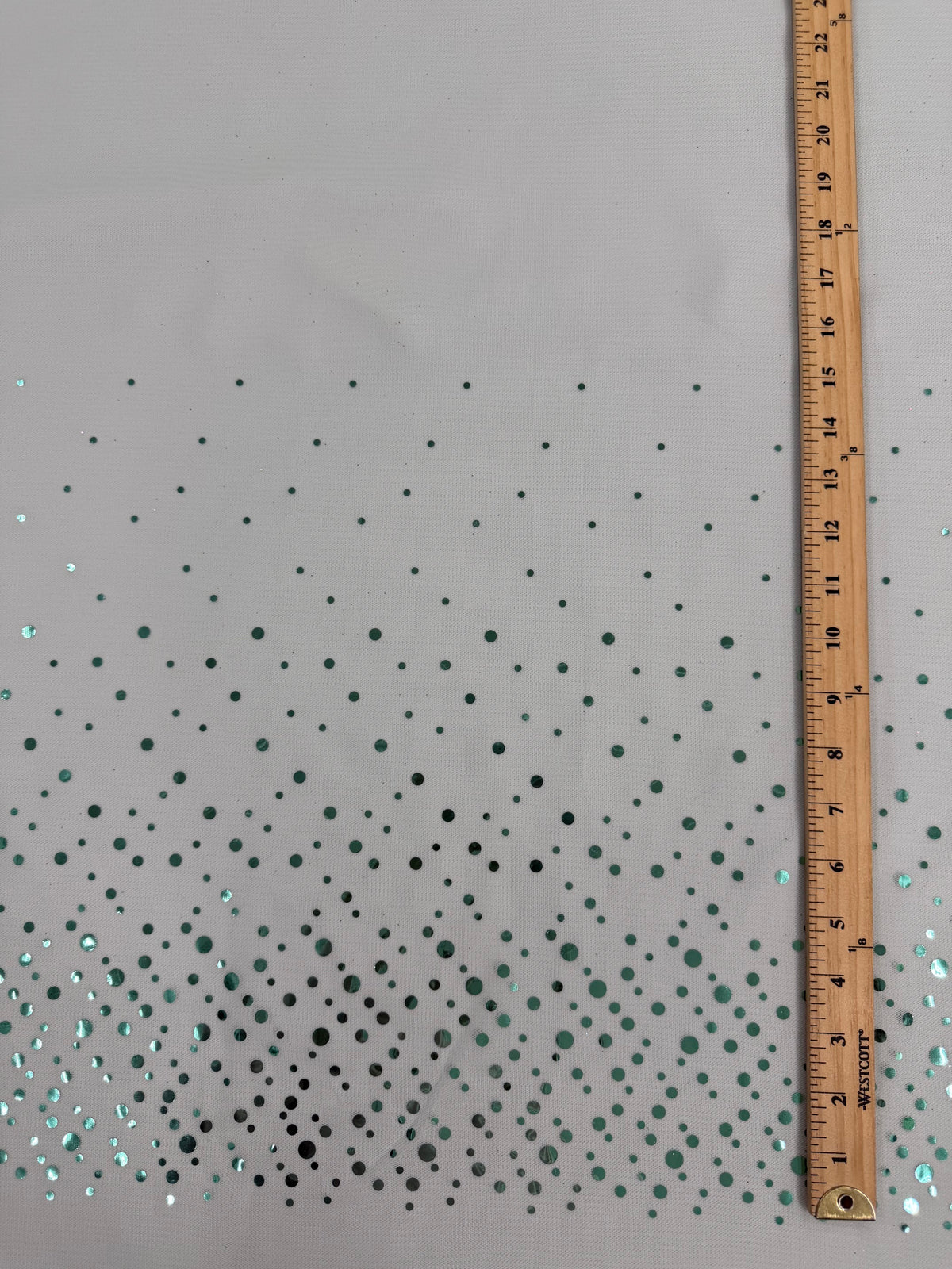 ML187 - Dot Fabric by Yard – 60" Wide Hologram Dot Lace for Dancewear, Gowns, Tablecloth, Party Decor