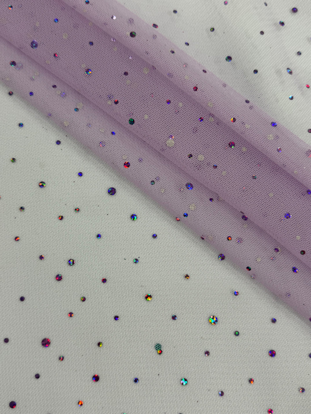 ML199 - Sparkly Fabric by Yard – 60" Wide Tulle Lace for Dancewear, Gowns, Tablecloth, Party Decor