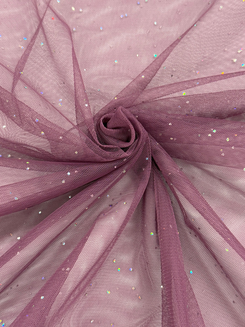 ML181 -  Tulle Fabric by Yard – 60" Wide Sparkling Mesh Tulle for Dancewear, Tutus, Costumes & Dresses