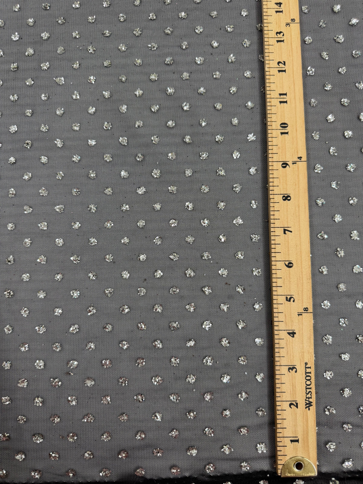 ML176 - Black Silver Fabric by Yard – 60" Wide Glitter Stripe Lace for Dancewear, Gowns, Tablecloth, Party Decor (Copy)