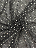 ML176 - Black Silver Fabric by Yard – 60" Wide Glitter Stripe Lace for Dancewear, Gowns, Tablecloth, Party Decor (Copy)