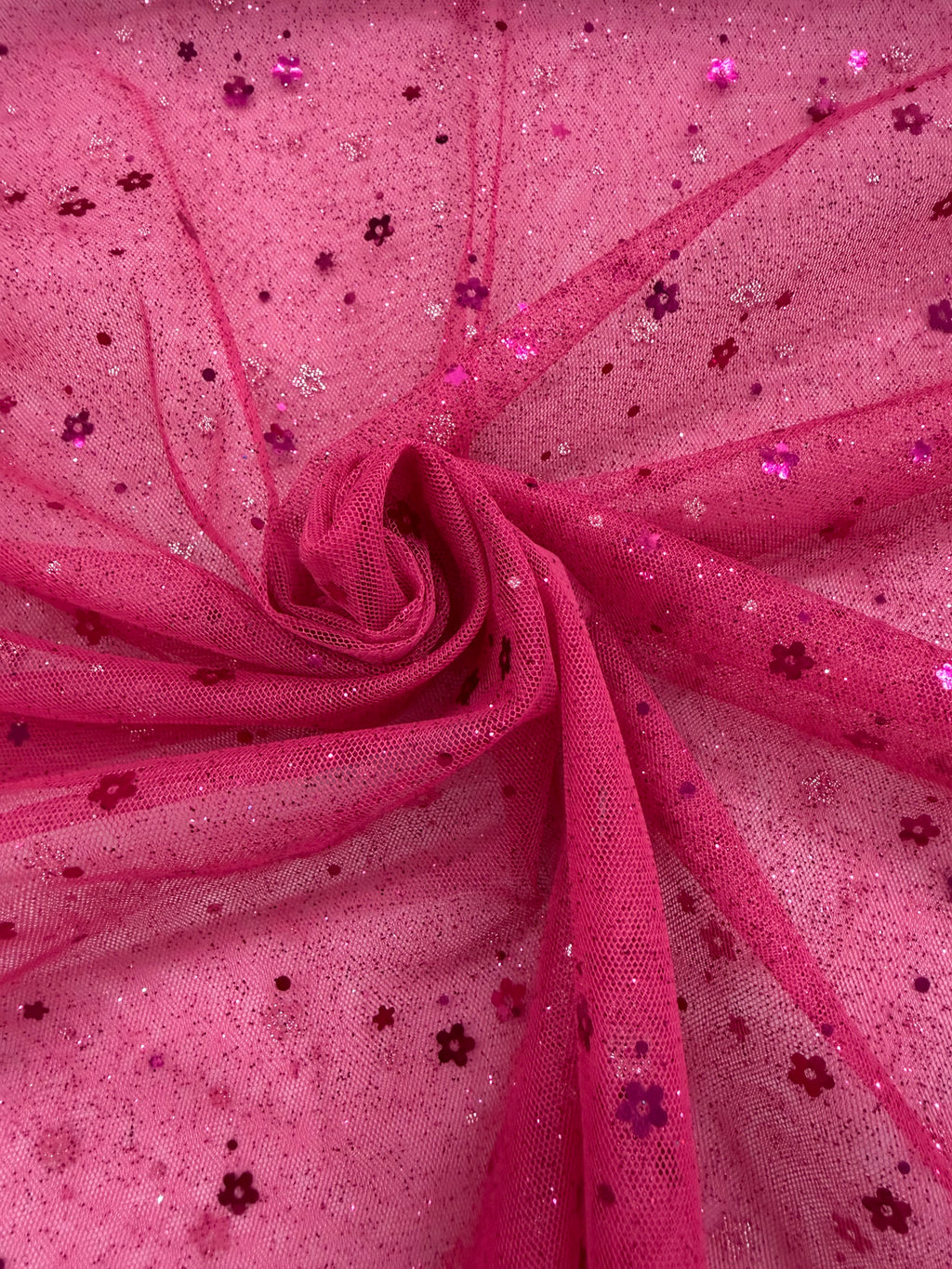 ML191 - Glitter Fabric by Yard – 60" Wide Sparkling Lace for Dancewear, Gowns, Tablecloth, Party Decor