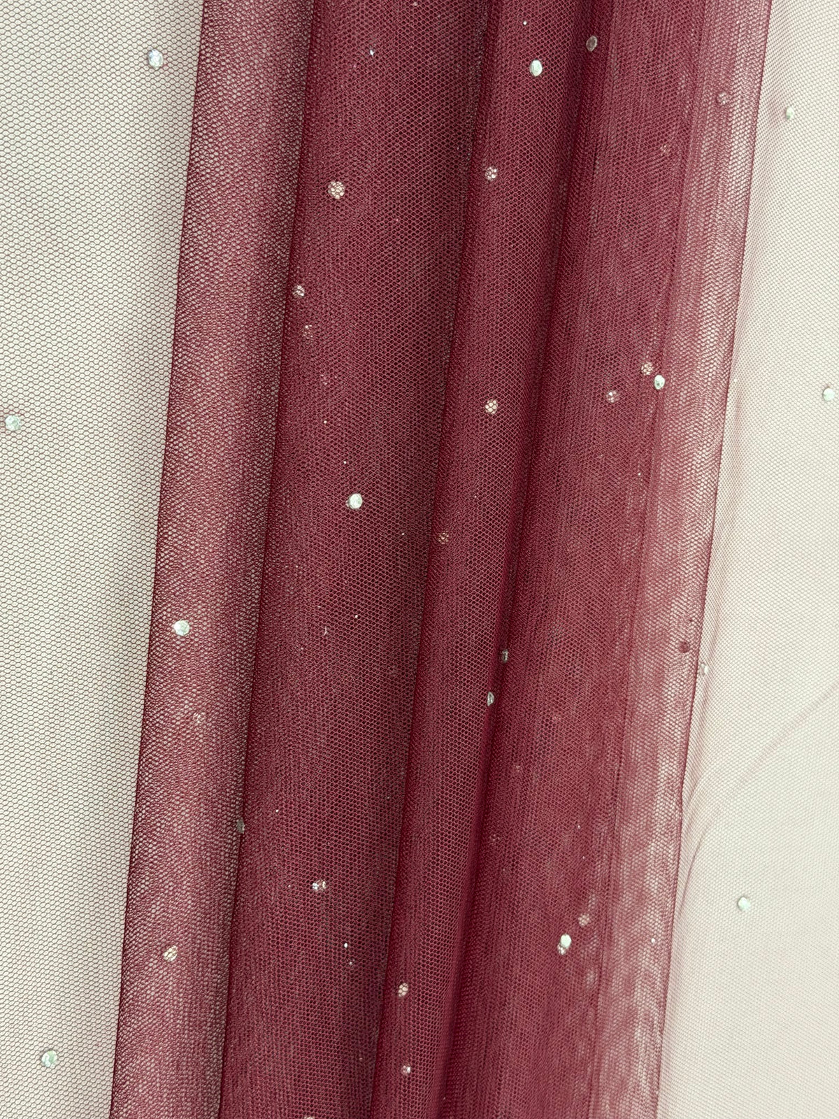 ML193 - Rainstone Fabric by Yard – 60" Wide Tulle Lace for Dancewear, Gowns, Tablecloth, Party Decor