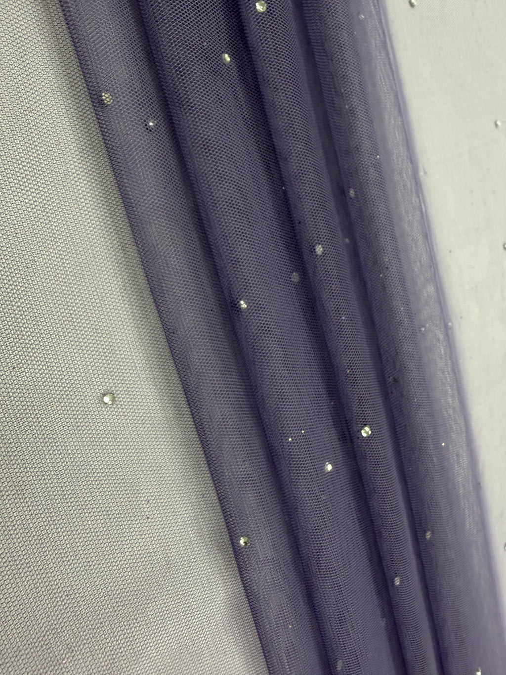 ML193 - Rainstone Fabric by Yard – 60" Wide Tulle Lace for Dancewear, Gowns, Tablecloth, Party Decor