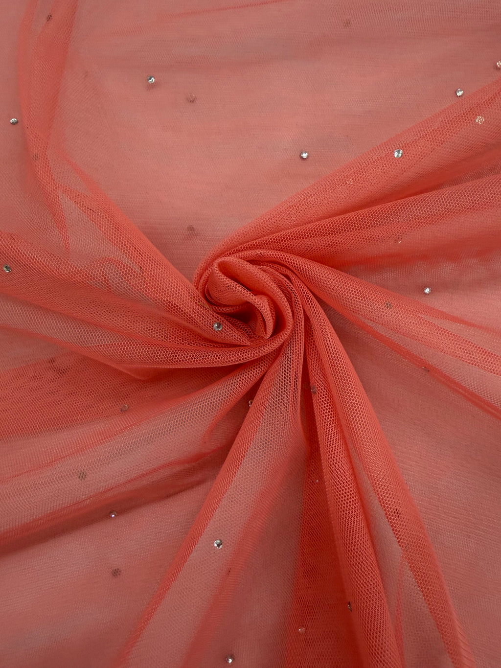 ML193 - Rainstone Fabric by Yard – 60" Wide Tulle Lace for Dancewear, Gowns, Tablecloth, Party Decor