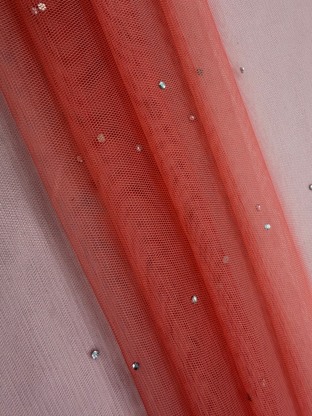 ML193 - Rainstone Fabric by Yard – 60" Wide Tulle Lace for Dancewear, Gowns, Tablecloth, Party Decor