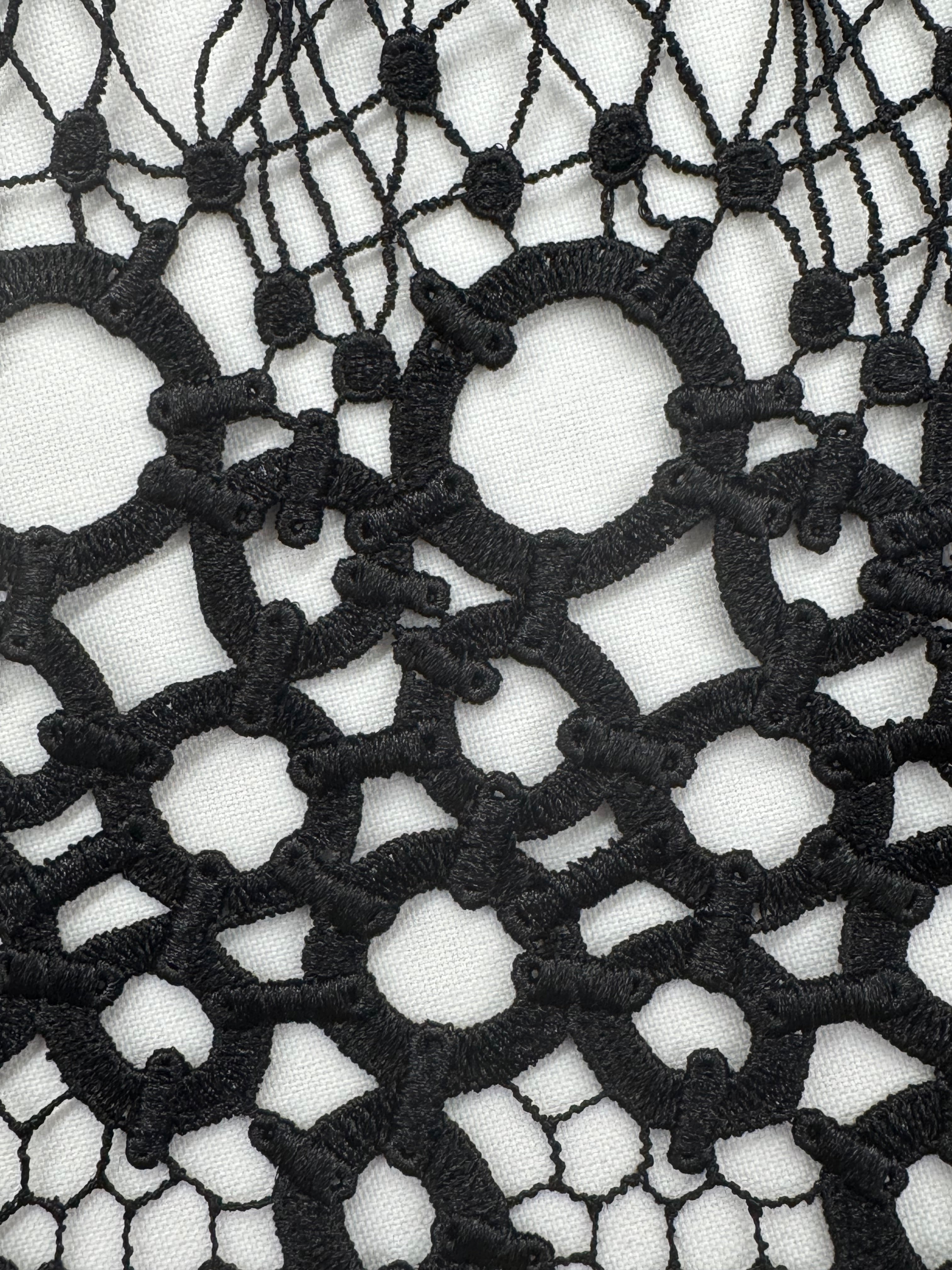 ML108 Geometic Lace Guipiure / Chemical Lace Embroidery
