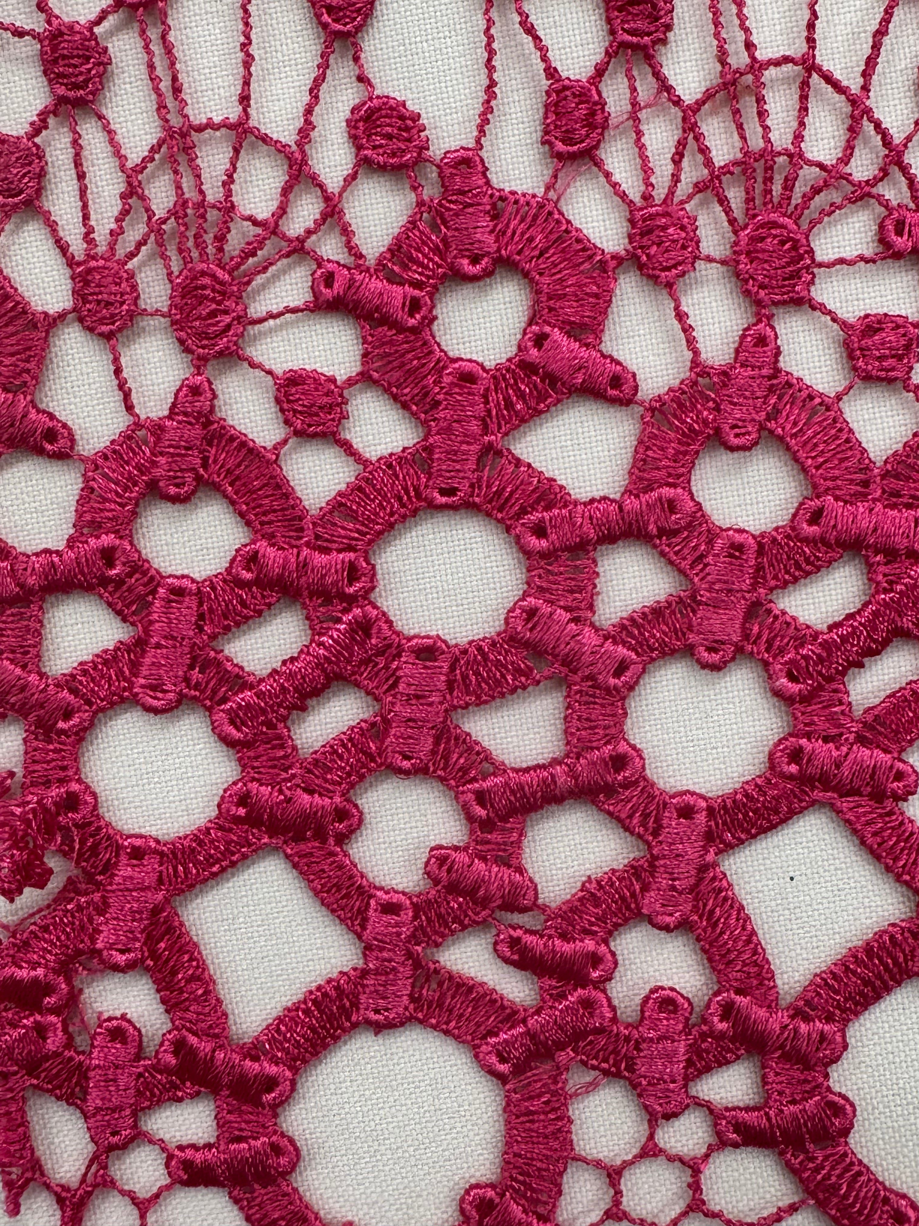 ML108 Geometic Lace Guipiure / Chemical Lace Embroidery