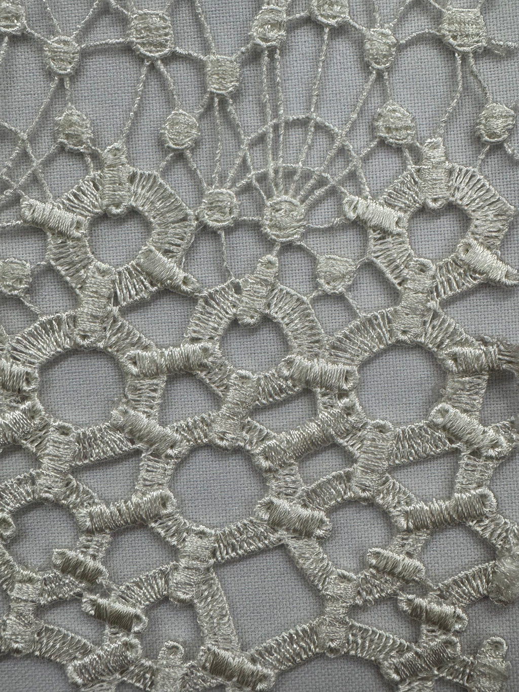ML108 Geometic Lace Guipiure / Chemical Lace Embroidery