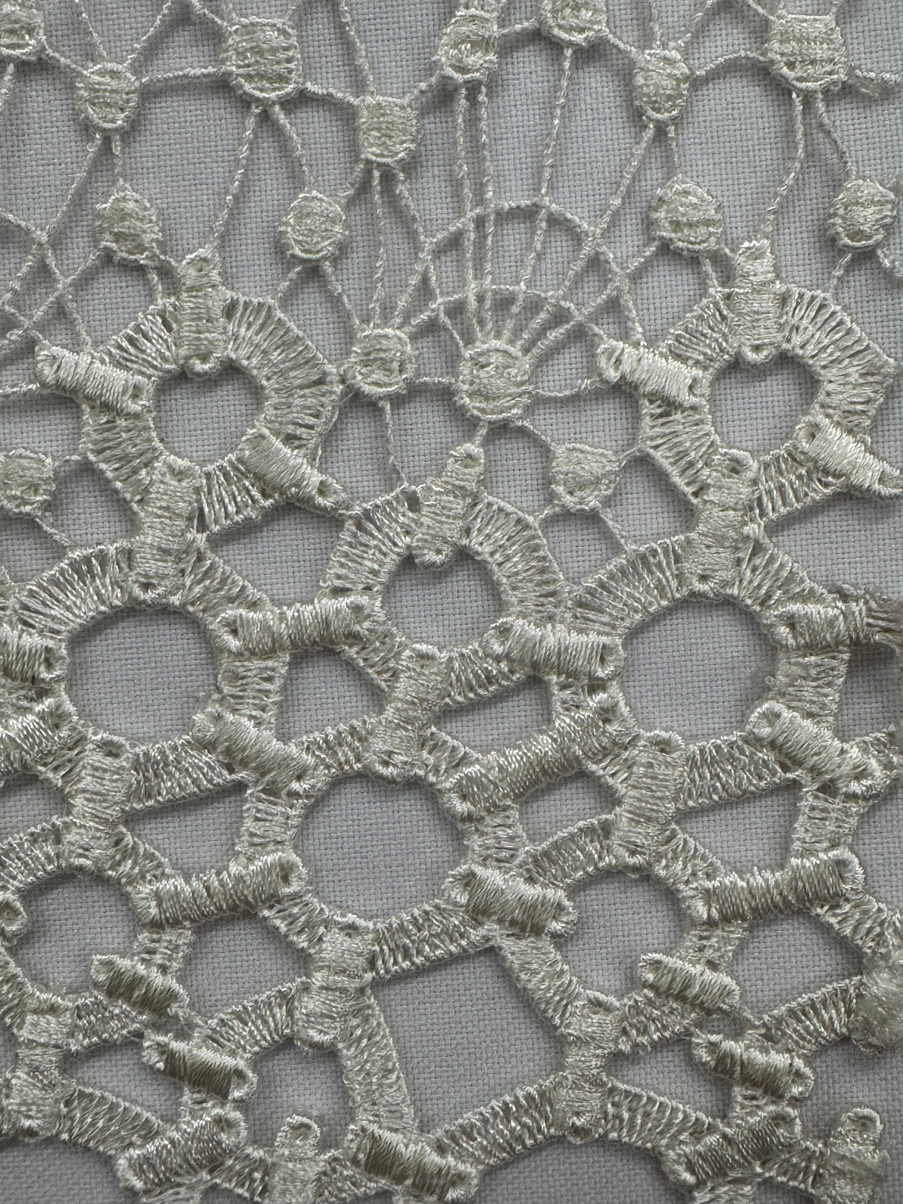 ML108 Geometic Lace Guipiure / Chemical Lace Embroidery