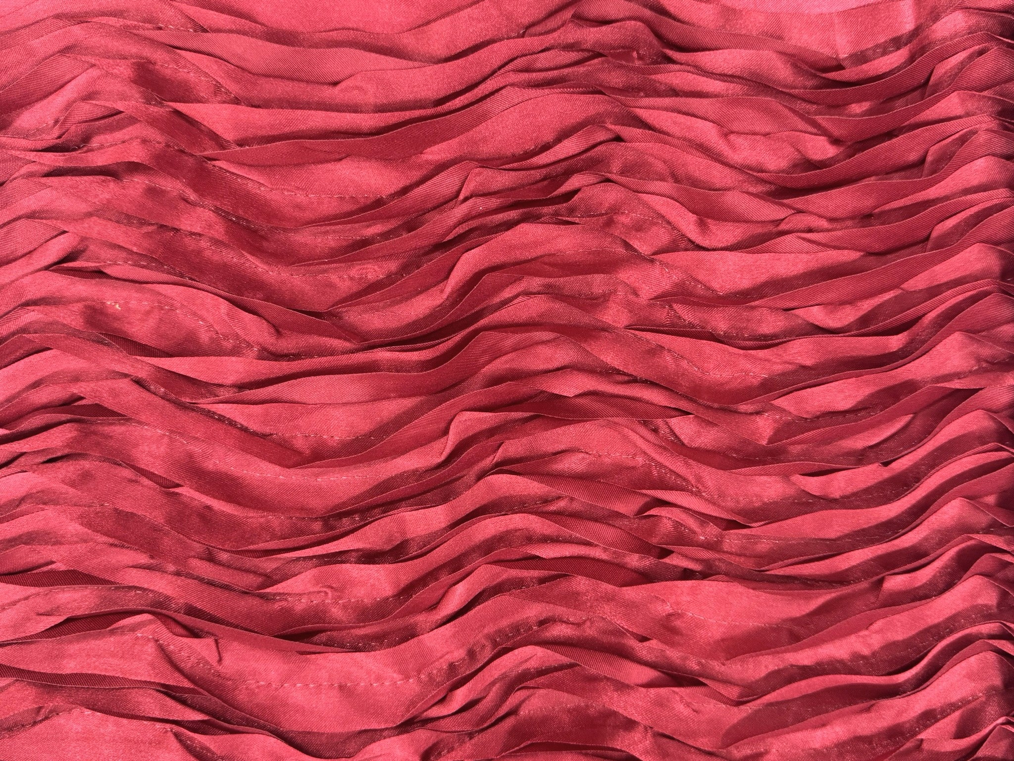 ML147 3D FLORAL WAVY RIBBON SATIN FABRIC