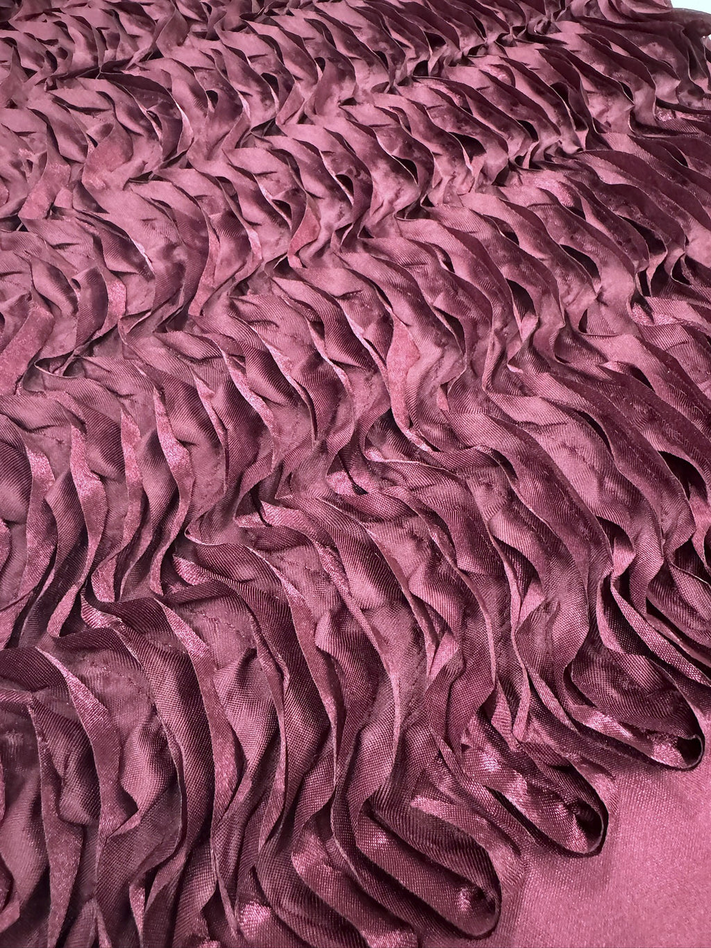 ML149 3D WAVY RIBBON SATIN FABRIC