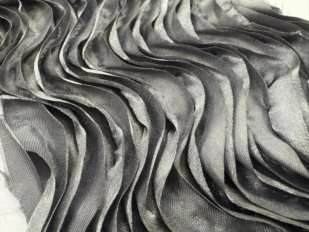 ML149 3D WAVY RIBBON SATIN FABRIC