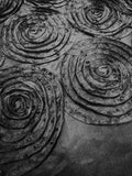 ML150 3D FLORAL ROSETTE RIBBON TAFFETA FABRIC