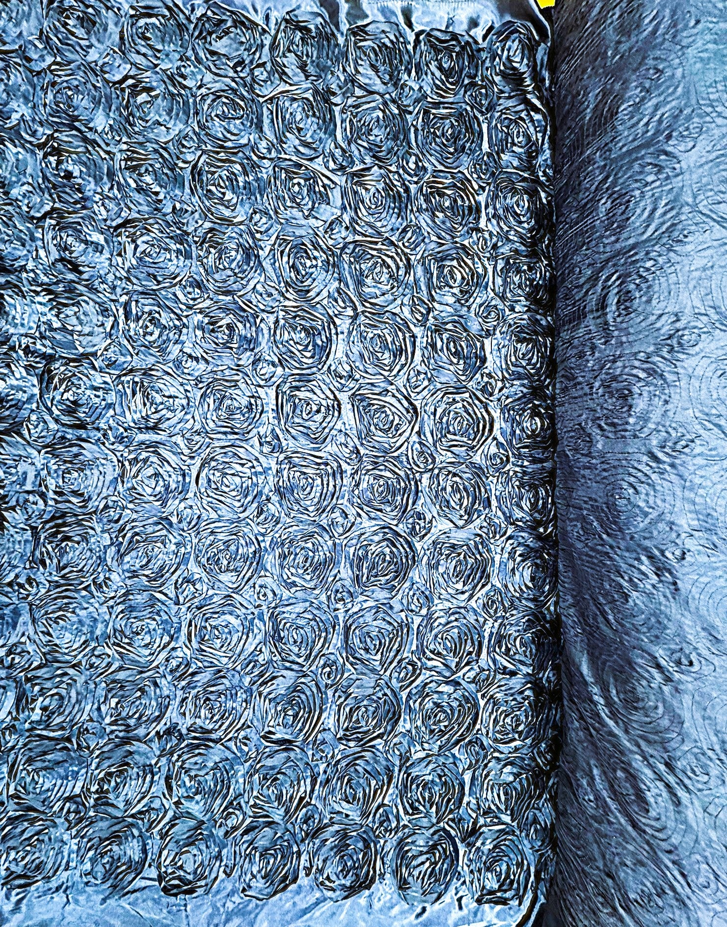 ML148 3D FLORAL ROSETTE RIBBON SATIN FABRIC