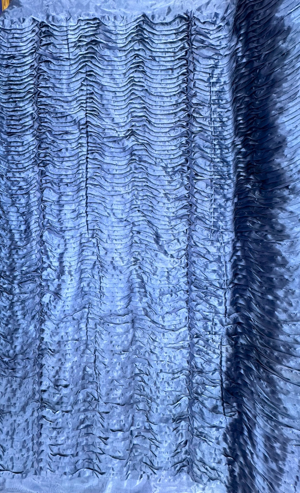 ML147 3D FLORAL WAVY RIBBON SATIN FABRIC