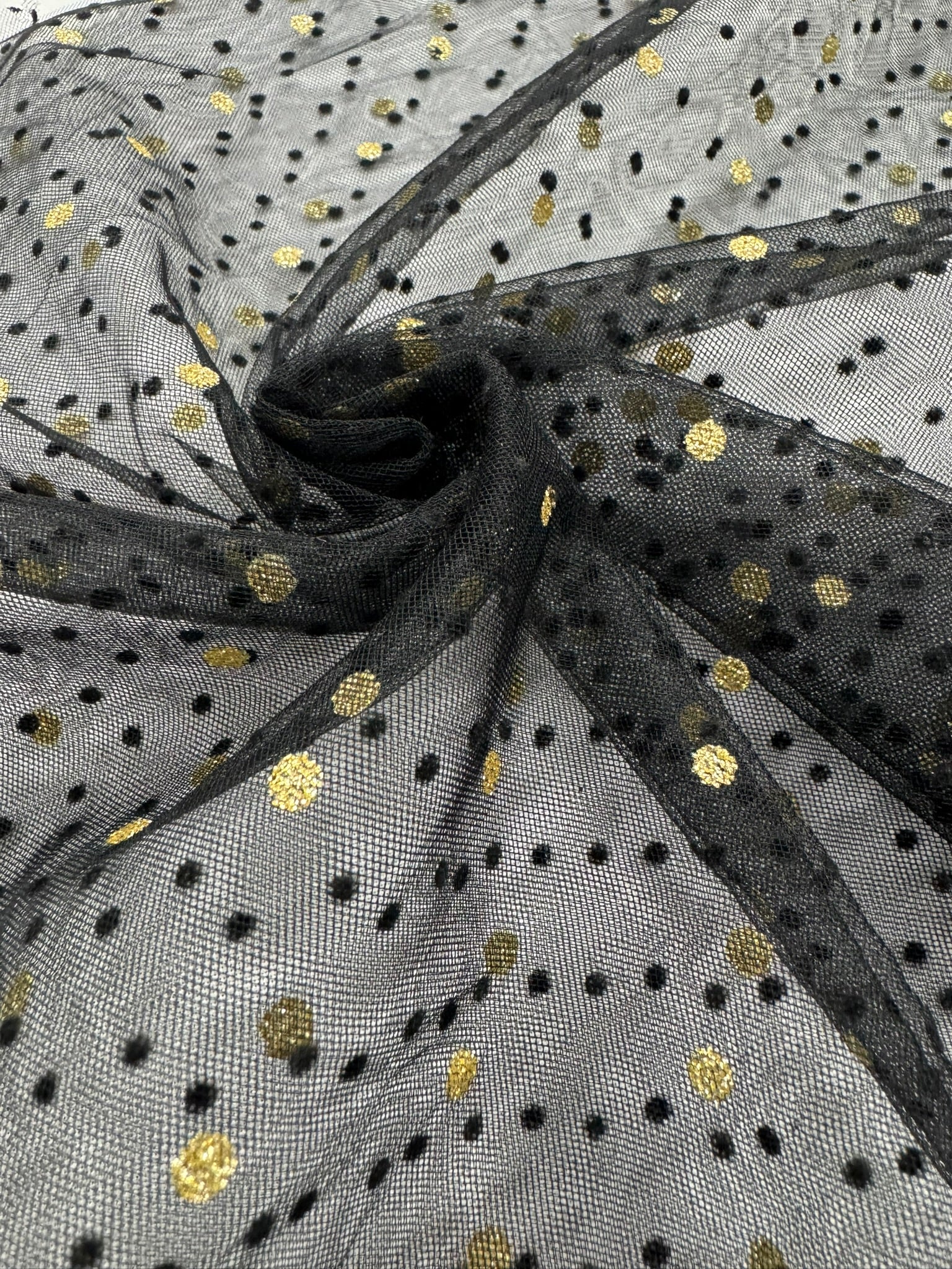 ML153 VELVET POLKADOT TULLE