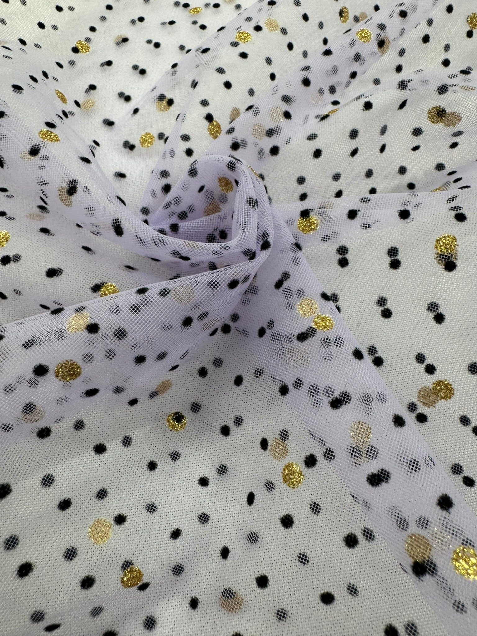 ML153 VELVET POLKADOT TULLE