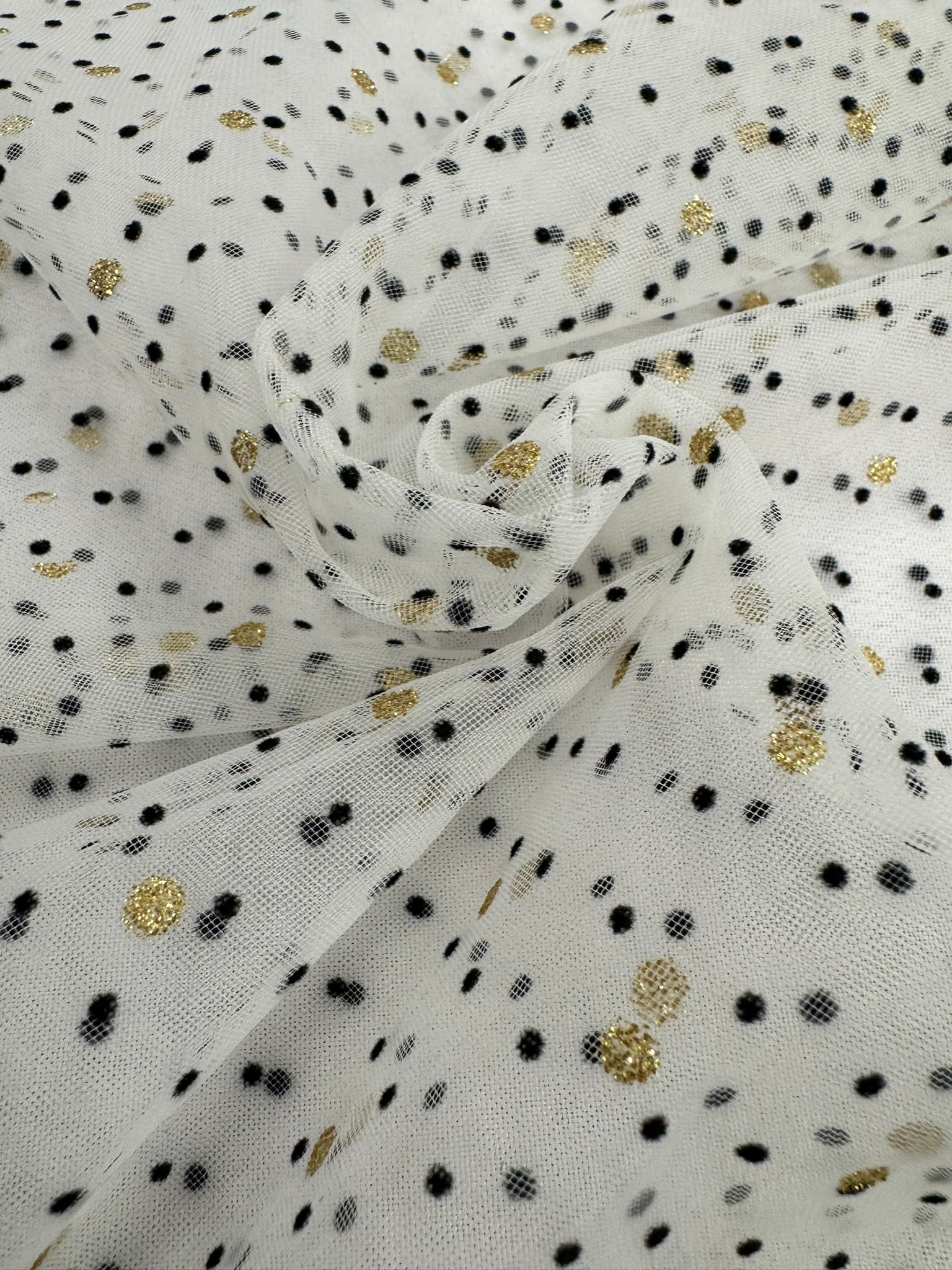 ML153 VELVET POLKADOT TULLE