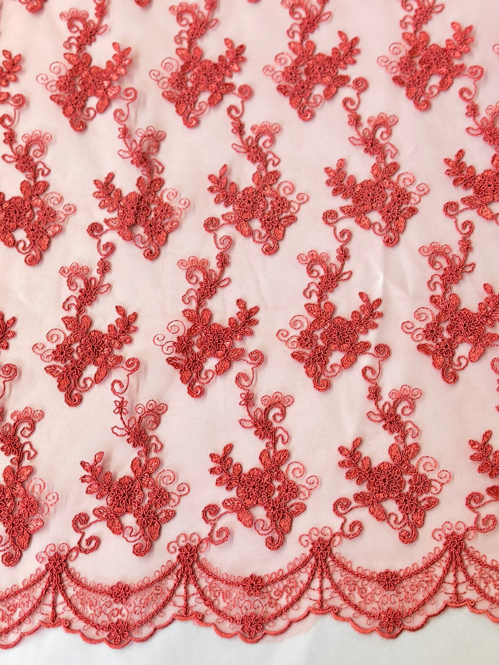 ML101  Corded Lace Embroidered