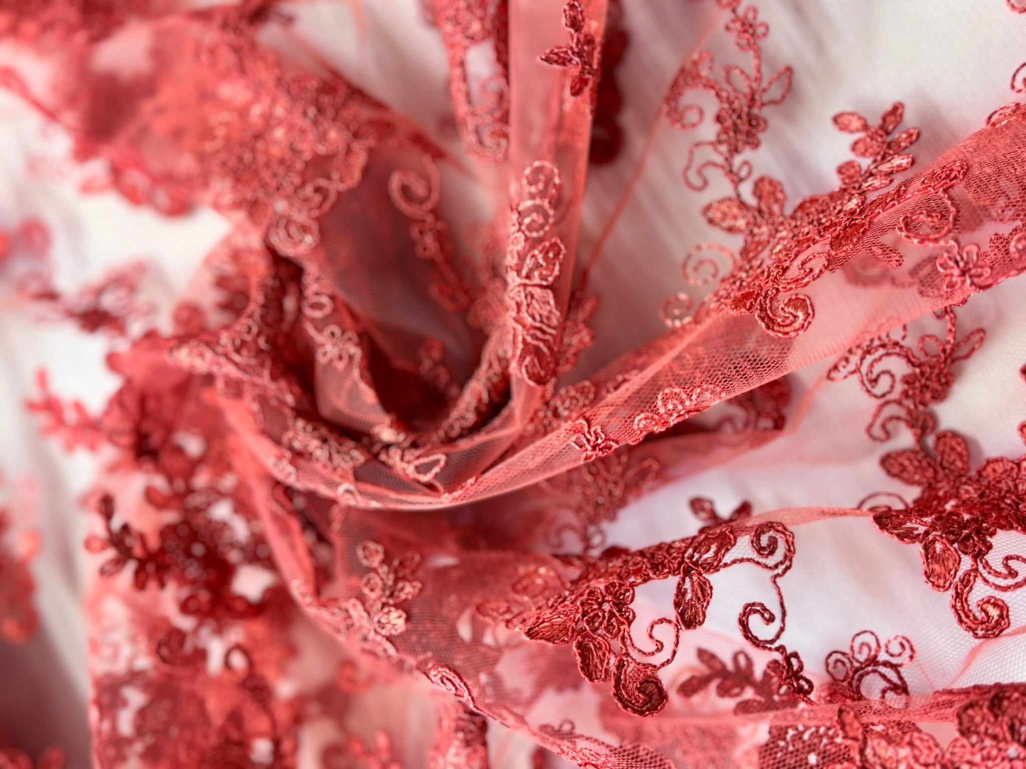 ML101  Corded Lace Embroidered