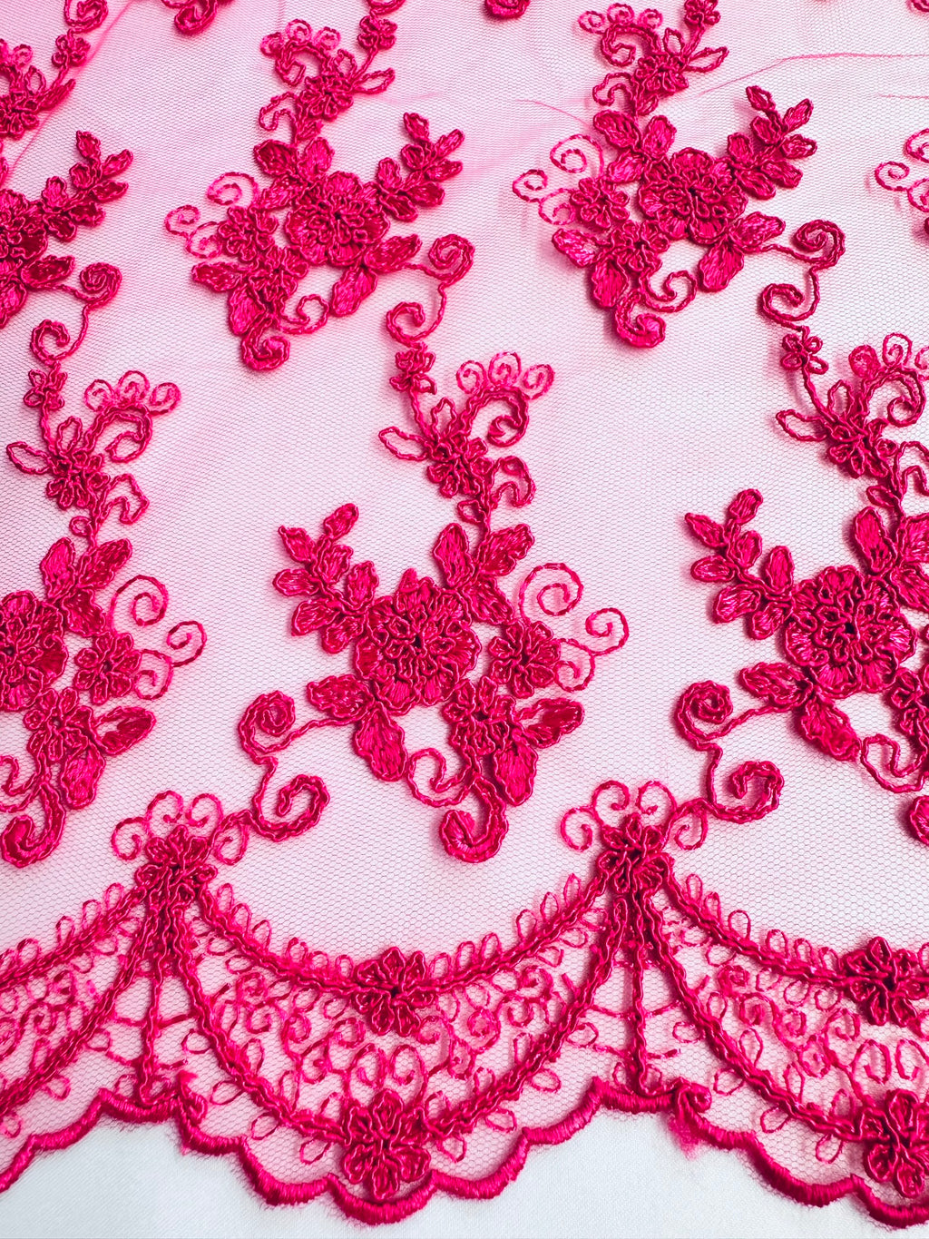 ML101  Corded Lace Embroidered