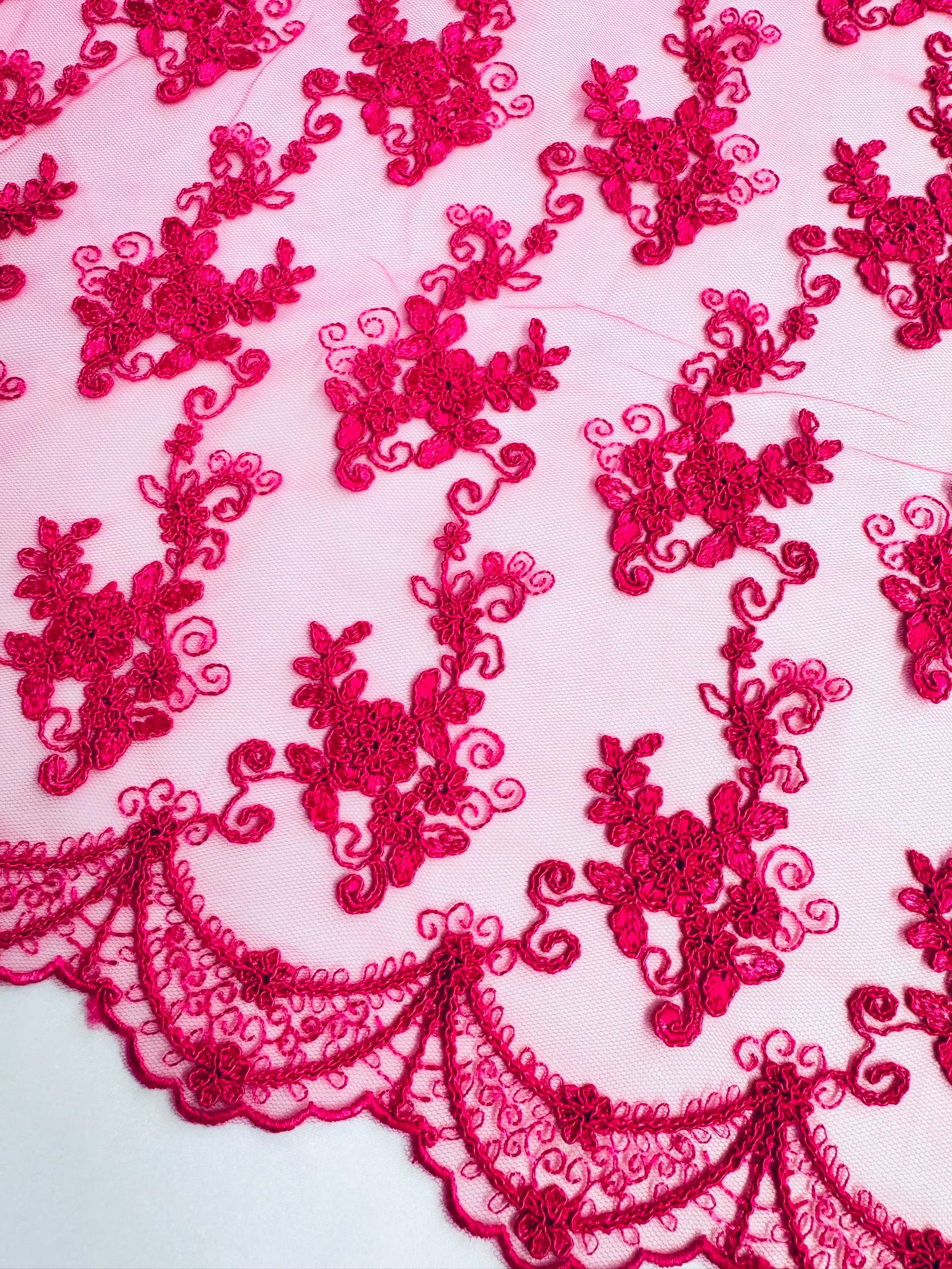 ML101  Corded Lace Embroidered