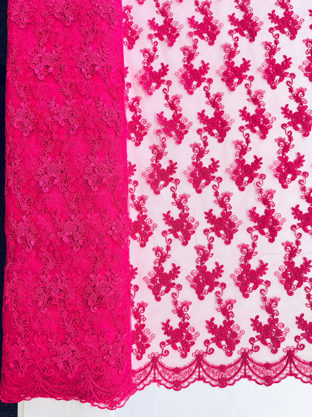 ML101  Corded Lace Embroidered