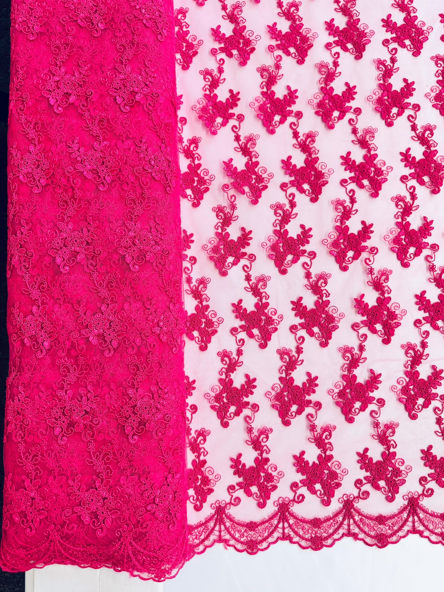 ML101  Corded Lace Embroidered