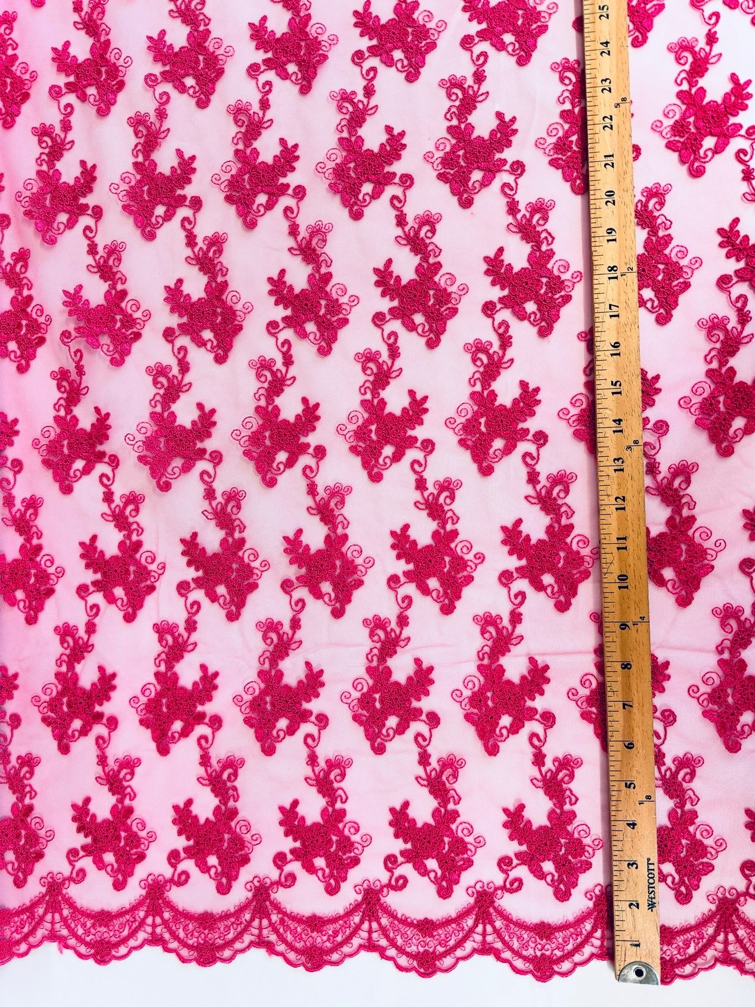 ML101  Corded Lace Embroidered