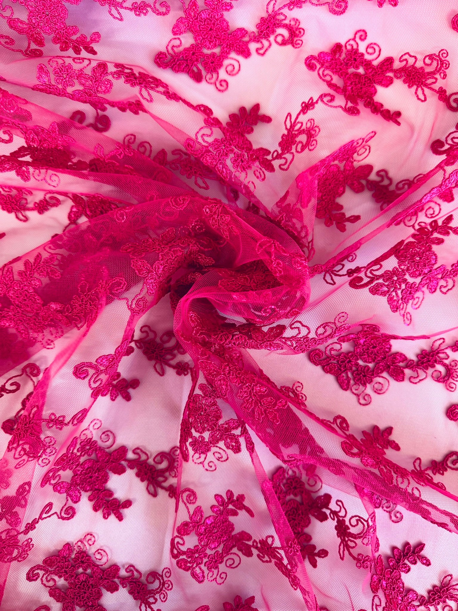 ML101  Corded Lace Embroidered