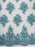 ML122 Floral Embroidery and Beaded Lace