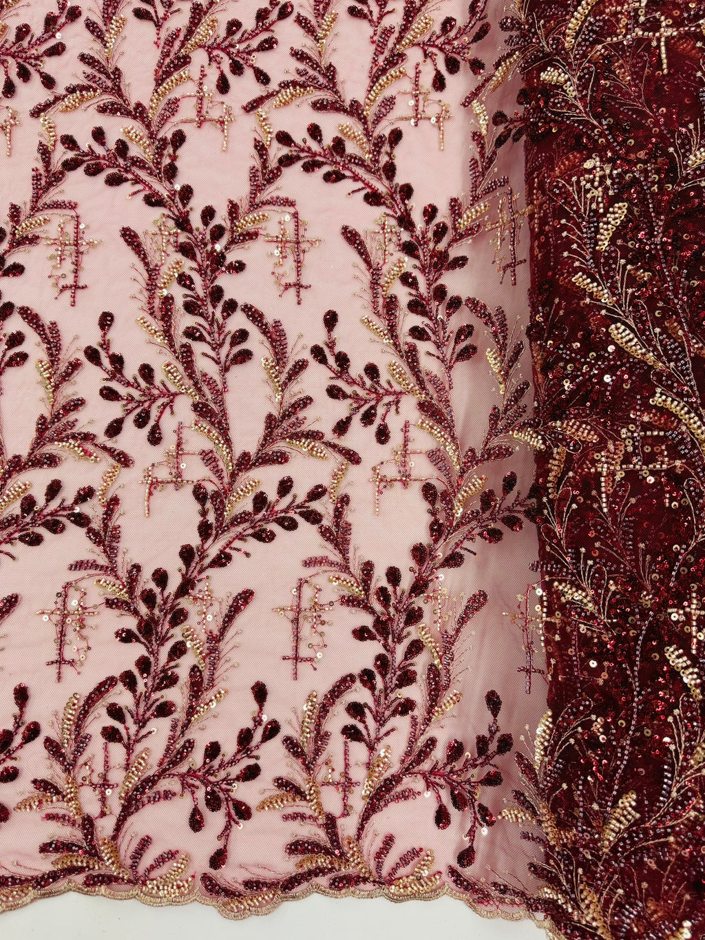 ML106 Embroidery and Beaded Lace