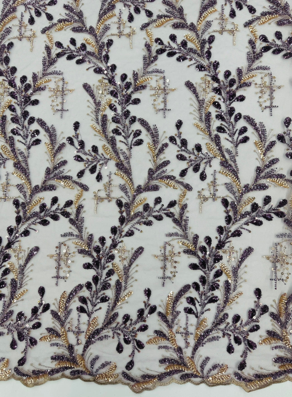 ML106 Embroidery and Beaded Lace